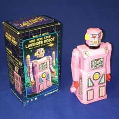 【増田屋】ゼンマイ ミニ ノンストップ ラベンダーロボットのサムネイル