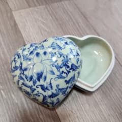 ハート型 陶器製 小物入れベトナム アクセサリーケース - メルカリ