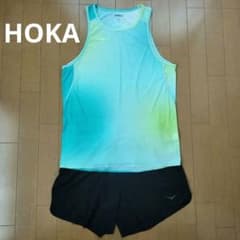 HOKA singlet&shorts 上下セット HOKA singlet&shorts 上下セット - メルカリ