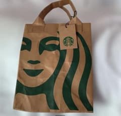 【新品】スターバックス クラフトペーパーショッパー S エコバッグ　完売品のサムネイル