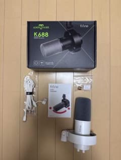 FIFINE K688 ダイナミックマイク ホワイト（USB / XLR両対応） - メルカリ
