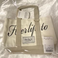 herlipto ハリプ キャンバス トート ミニトートバック 新宿 white