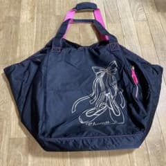 チャコット　黒ピンクビッグバッグのサムネイル