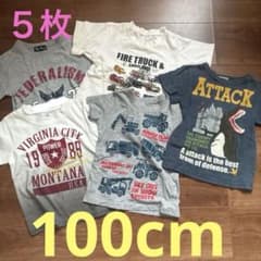 男の子用　100cm 半袖Tシャツ 5枚セット　まとめ売りのサムネイル