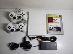SONY PS2 本体一式 動作品 SCPH-76000型 白 メモカ GT4のサムネイル