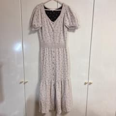 リエンダ♡ドット柄ニットマーメイドワンピースのサムネイル