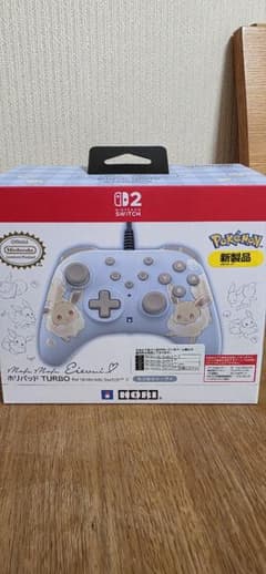 HORI ホリパッド TURBO ポケモン　Switch2もふもふイーブイ未開封のサムネイル
