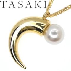 タサキ パール ネックレス デインジャー ホーン ペンダント 定価62万 タサキ パール ネックレス デインジャー ホーン ペンダント 定価62万