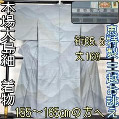【着物と帯 時流】オ29◆本場奄美大島紬 訪問着◆恵特製 三越お誂え 証紙有 着物と帯 時流】オ29◇本場奄美大島紬 訪問着◇恵特製 三越お誂え 証紙