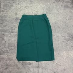 タイトスカート グリーン 膝丈 17号 ウール100% レトロ クラシカル 上品のサムネイル