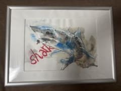 サメ ドローイング A4 絵画