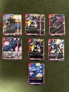 ガンダムカードゲーム GD05 赤 ノーマル 7種セットのサムネイル