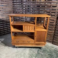 M261 屋久杉 飾り棚 茶棚 古典木工 浮舟 35 M261R 屋久杉 飾り棚 茶棚 古典木工 浮舟 35 - メルカリ