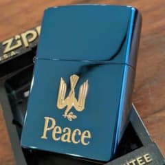 【新品】 ピース Peace ブルーチタン Zippo ミレニアムモデル 新品】ピース Peace ブルーチタン Zippo ミレニアムモデル - メルカリ