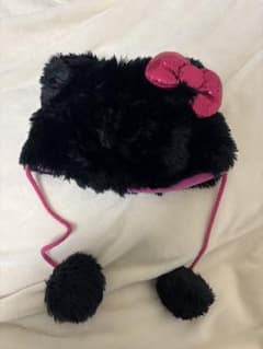 希少』USJハローキティ ファンキャップ黒 - メルカリ