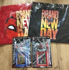 HAPPY Lottery Spider-Man Prize C: Figure Card Holder, Prize D: Mesh Tote Bag