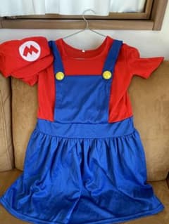 マリオ　コスプレ（子ども用）130 女の子　ワンピースのサムネイル