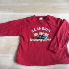 ROLLER&SHERRY トレーナー クマ柄 レッドのサムネイル