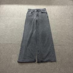 レディース ワイドデニムパンツ グレーのサムネイル