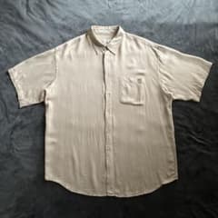 PERRY ELLIS ペリーエリス シルクレーヨンシャツ XL 半袖のサムネイル