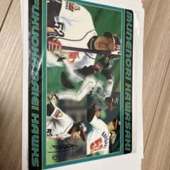 川崎 宗則 サイン入りカード 52 福岡ダイエーホークス 下敷き デッド