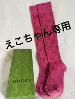 GUCCI ピンク GGロゴソックス - メルカリ