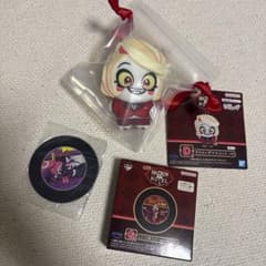 Hazbin Hotel 키라라이즈 마스코트 레코드 스타일 고무 코스터