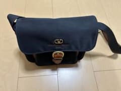 【1/21値下げ‼️】valentino ネイビー ナイロン ショルダーバッグのサムネイル