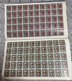 琉球舞踏シリーズ４種　５０面シート 美品　プラス１Ｓのサムネイル