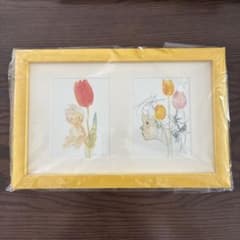 いわさきちひろ 水彩画 額装品 チューリップと子供 - メルカリ