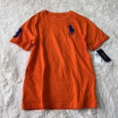 タグ付き ポロラルフローレン 150 半袖 Tシャツ ビッグポニー オレンジのサムネイル