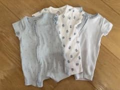 NEXT baby ロンパース 3枚セット 半袖 ジップアップのサムネイル