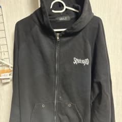 ARULE/アルールバックワッペンZIPフーディーブラック ジップアッのサムネイル