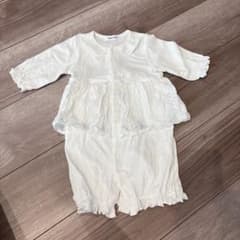 SLAP SLIP ロンパース カバーオール ホワイト　50-70㎝のサムネイル