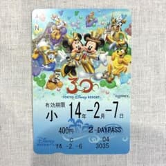 30周年【使用済】2013年度 ディズニーリゾートライン 切符 パス リゾラ ディズニー リゾートライン フリー切符 30周年•ミッキー ミニー【※使用
