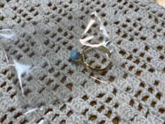 フェリシモ　ラリマーのイヤカフオープンリング