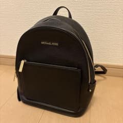 【お値下】MICHAEL KORS ブラック　レザー　リュックサックのサムネイル