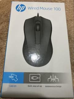 HP Wired Mouse 100 有線マウス 1600 DPIのサムネイル