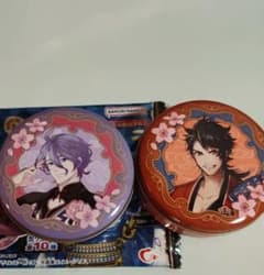 刀剣乱舞 缶入り菓子 缶バッジ 3個セット 陸奥守吉行 歌仙兼定 加州