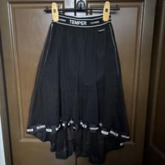 黒いレイヤードスカート TEMPER CHARMEDのサムネイル