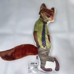 Nick Wilde 닉 꼬리가 달린 다이 컷 쿠션 줌 피어