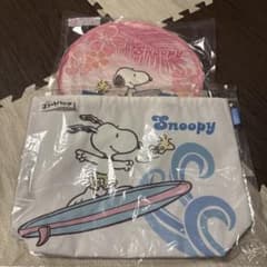 スヌーピー クッション トートバッグ 2点セットのサムネイル