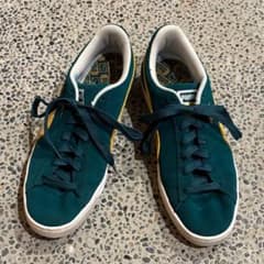 PUMA スニーカー スウェード グリーン/イエロー 28cmのサムネイル