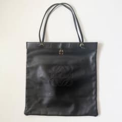 訳あり】LOEWE ロエベ ナッパレザー トートバッグ アナグラム ブラック