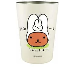 신품 카피바라씨 토끼 2way 진공 이중 텀블러 보냉 보온 450ml