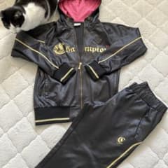 Champion ジャージ上下セット ブラック ゴールド Mのサムネイル