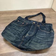 3F Navy produce デニム トートバッグ リメイク風 ヴィンテージ - メルカリ