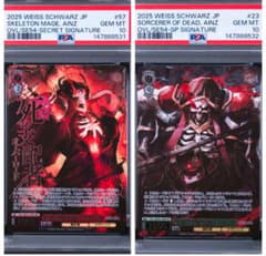 ヴァイスシュヴァルツ アインズ PSA10 連番 - メルカリ