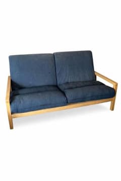IKEA2人掛けソファ 直接引取り希望 直接引取限定 IKEA 2人掛け ソファ 木フレーム - メルカリ