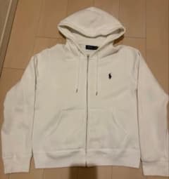 POLO RALPH LAUREN ジップパーカー 白 Lサイズ 短丈のサムネイル